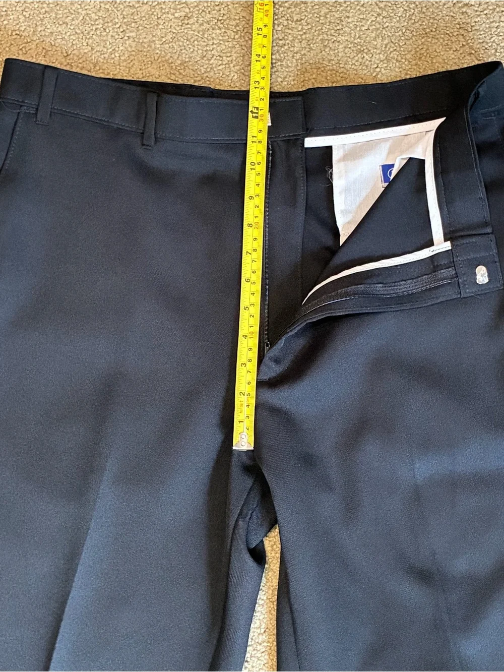 Mens Action Slacks By Levi Strauss Black Dress Pants Classic Tailored Trousers